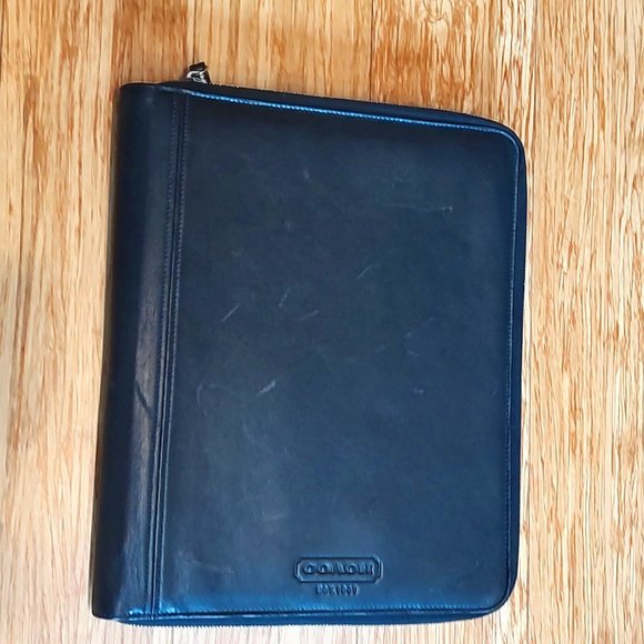 Coach Other Coach Leather Portfolio Poshmark